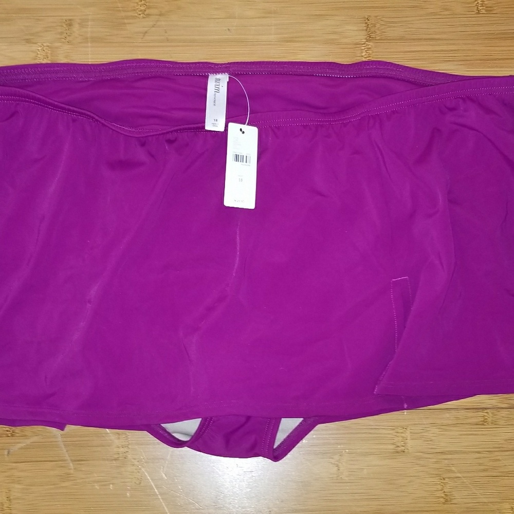 Lane Bryant Magenta Swim Bottoms w/ attached skirt